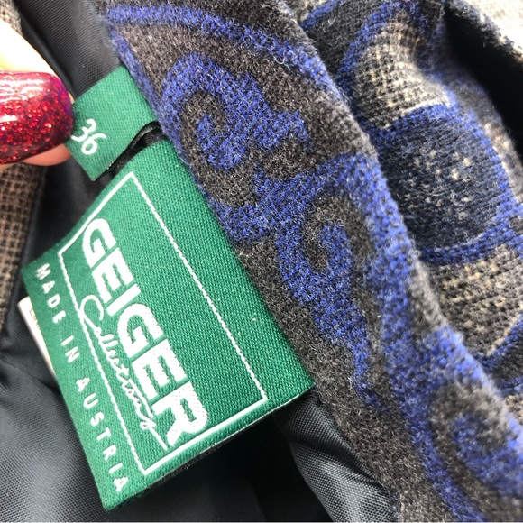 Geiger Women’s Multicolor Abstract Midi Skirt Size 36 - Picture 7 of 9